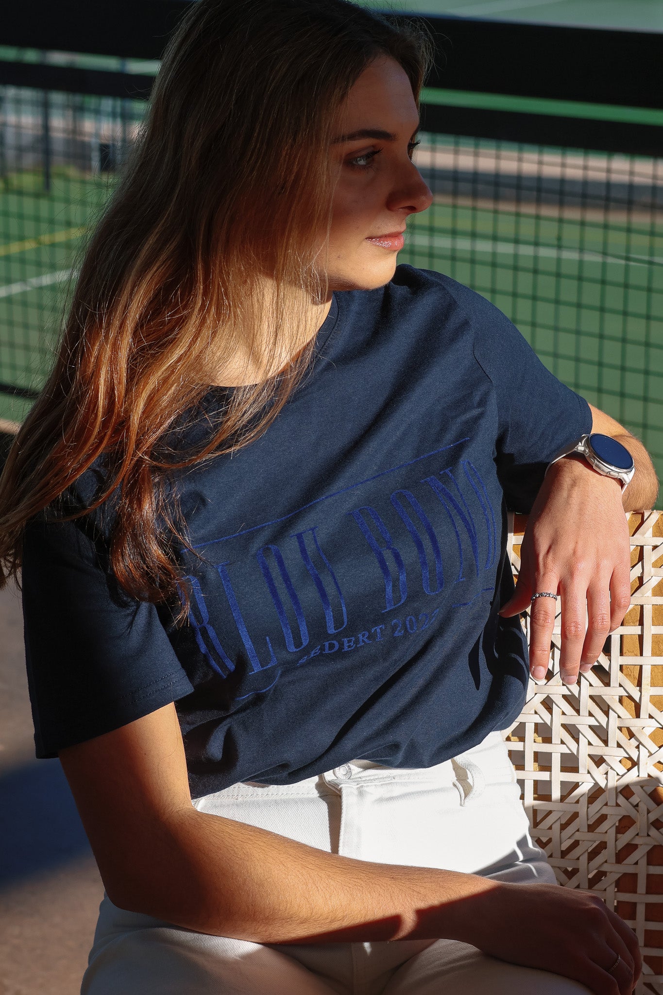 Blou Bond Affie Road T-hemp