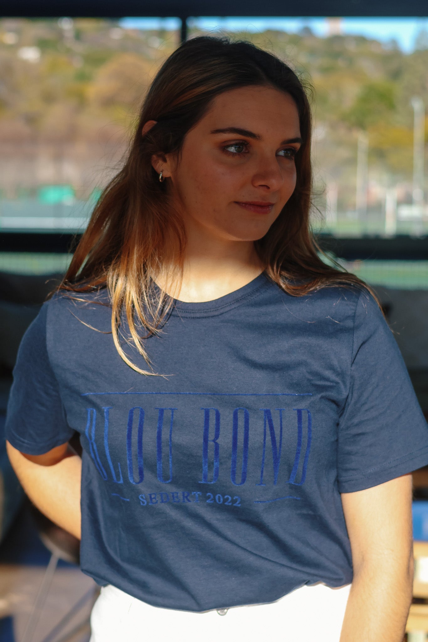 Blou Bond Affie Road T-hemp