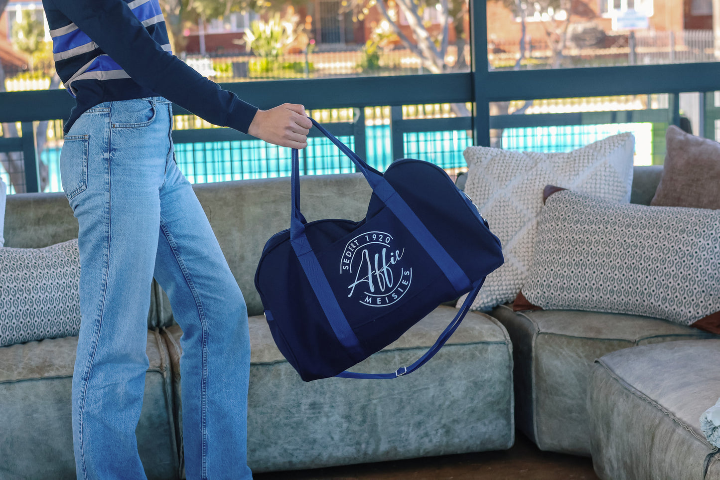 Blou Bond Affie Road Sak