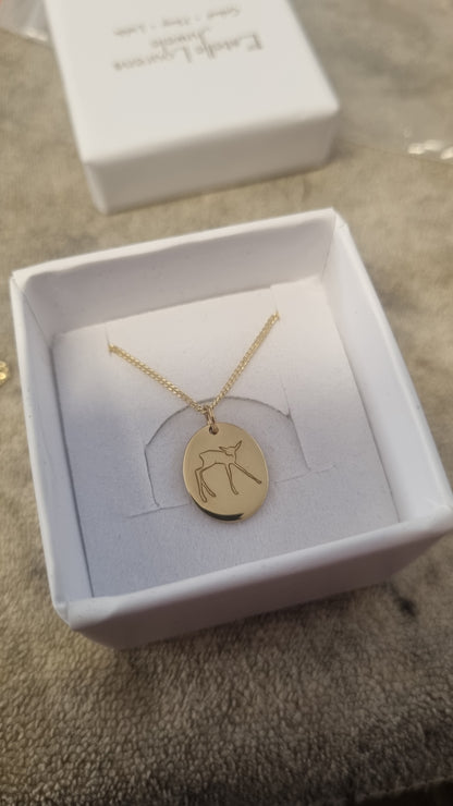 Blou Bond Bokkie Hangertjie - Goud