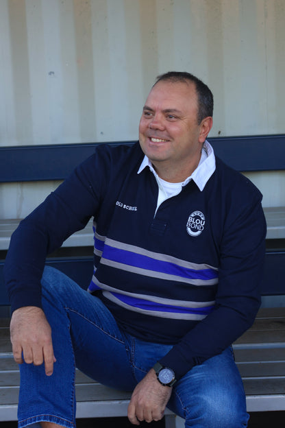 Blou Bond Rugbytrui