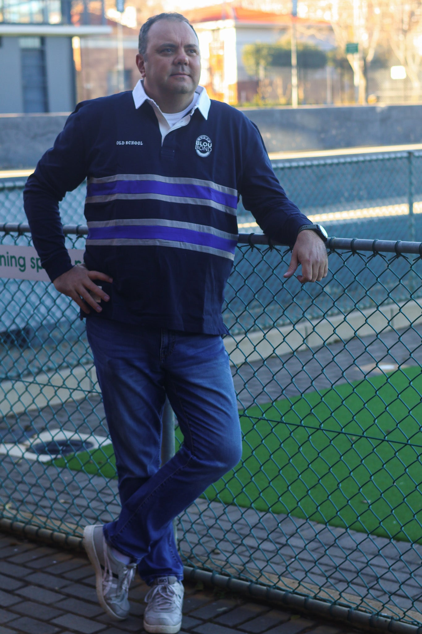 Blou Bond Rugbytrui