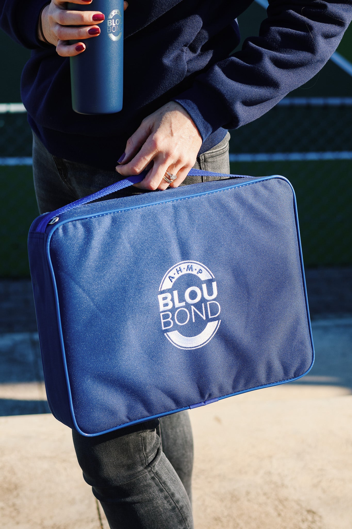 Blou Bond Kussing